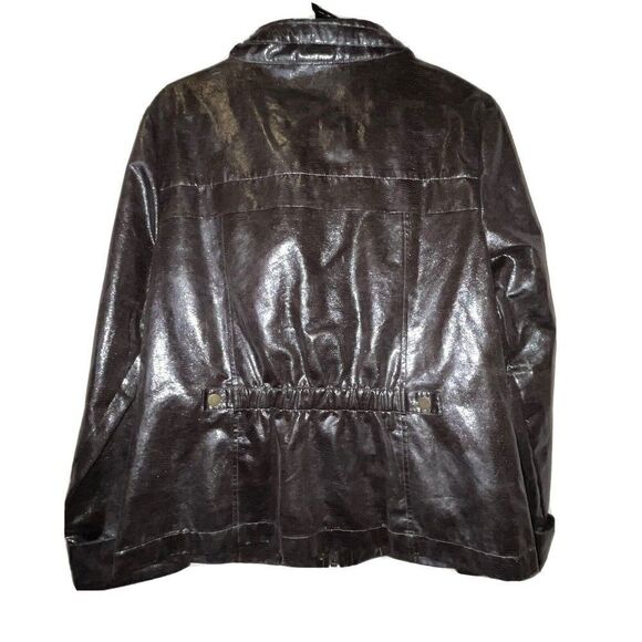 Zenergy Jacket Sz 1 Medium 8‎ Metallic Reptile Print Brown - Picture 10 of 15